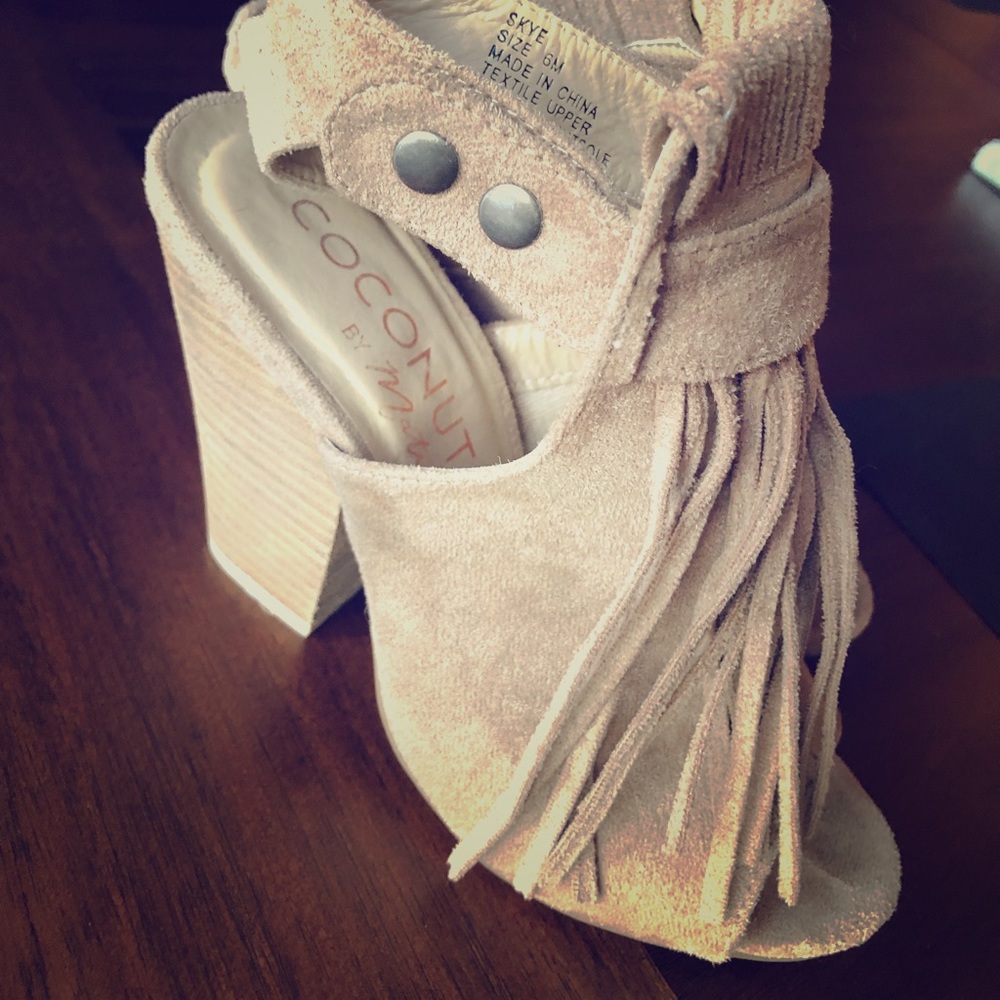 Coconut by Matisse fringe booties